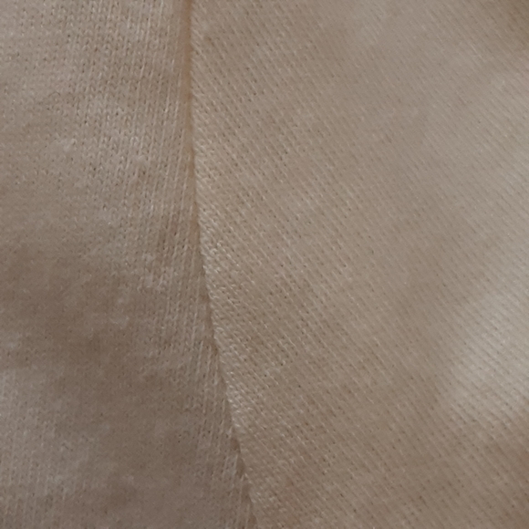 Lauren Ralph Lauren, Cotton, Embellished and Embroidered, Cream LS Tee, Large - Picture 9 of 12